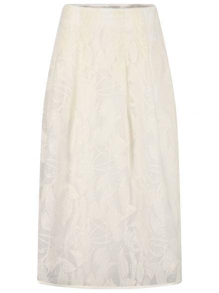 Peserico – Peserico - Organza-Rock mit Stickerei