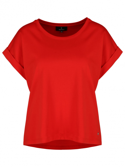 Monari – Monari - T-Shirt mit Ärmelaufschlag