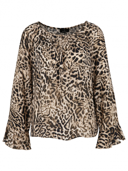 Monari – Monari - Bluse mit Leoprint
