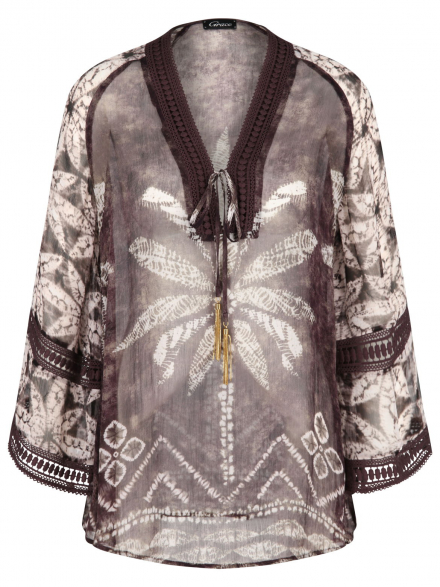 Grace – Grace - Tunikabluse aus Chiffon