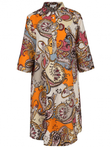 Rena Marx – Rena Marx - Leinenkleid mit Print