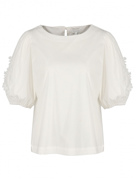 Rena Marx – Rena Marx - Bluse mit Blumen-Applikation