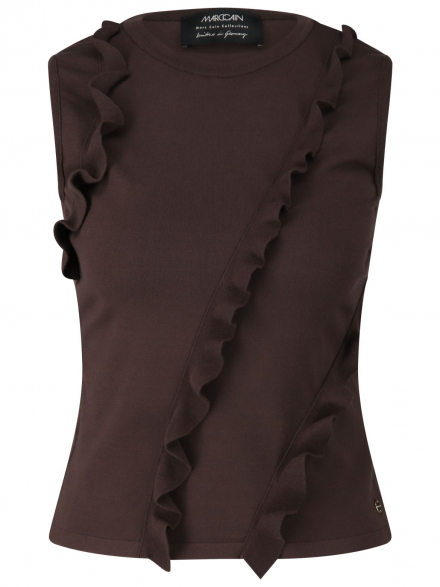 Marc Cain – Marc Cain - Stricktop mit Rüschen