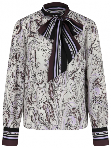 Marc Cain – Marc Cain - Schluppenbluse mit Print