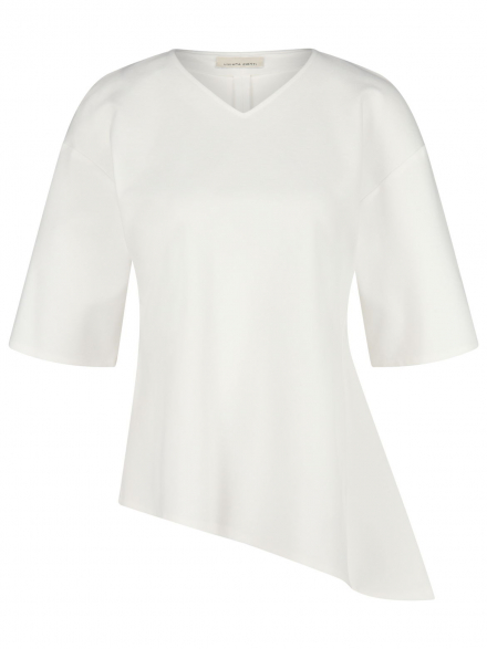Liviana Conti – Liviana Conti - Sweatshirt mit diagonalem Saumabschluss