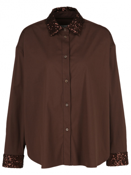 Rossana Diva – Rossana Diva - Hemdbluse mit Paillettendetails