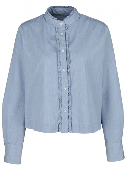 Rossana Diva – Rossana Diva - Stehkragenbluse mit Rüschendetail