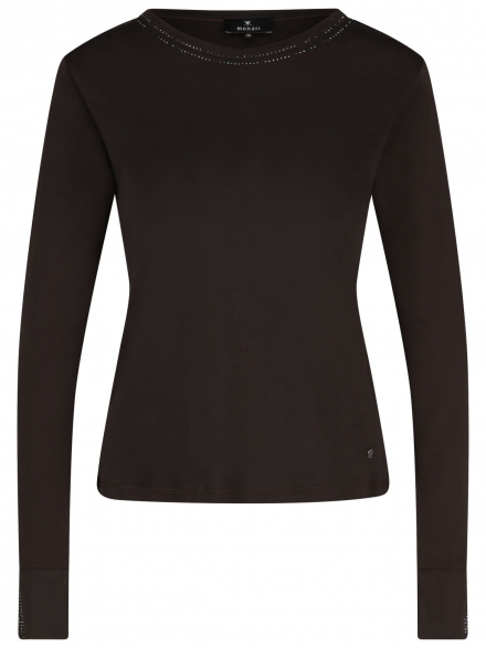 Monari – Monari - Langarmshirt mit Strassdetails