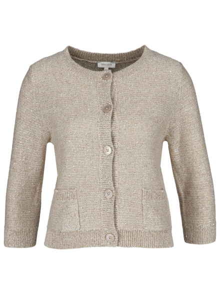 Rena Marx – Rena Marx - Strickjacke mit Mini-Pailletten