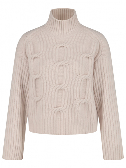 Rena Marx – Rena Marx - Kaschmir-Pullover mit Zopfmuster
