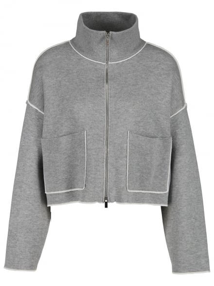 Chelsea Rose - Strickjacke mit Zierkanten