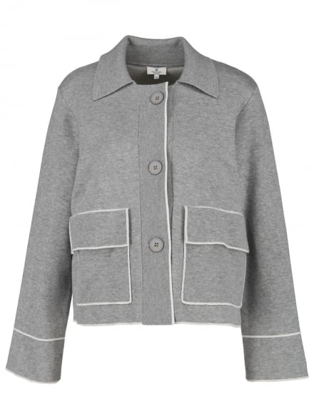 Chelsea Rose - Strickjacke mit Zierkanten