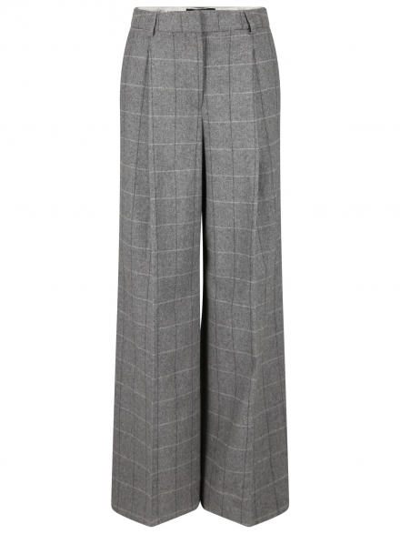Icona – Icona - Wide Leg Hose aus Woll-Mix
