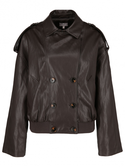 Hearts&More – Hearts&amp;More - Kunstlederjacke mit Revers