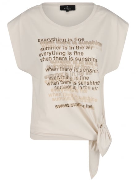 Monari – Monari - Shirt mit Schriftzügen