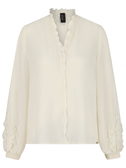 Marc Cain – Marc Cain - Schlupfbluse mit Rüschen