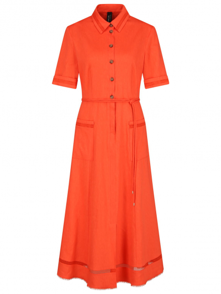 Marc Cain – Marc Cain - Hemdblusenkleid mit Spitzenborten