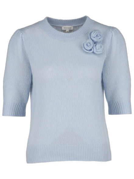 Rena Marx – Rena Marx - Pullover mit Blumenapplikation