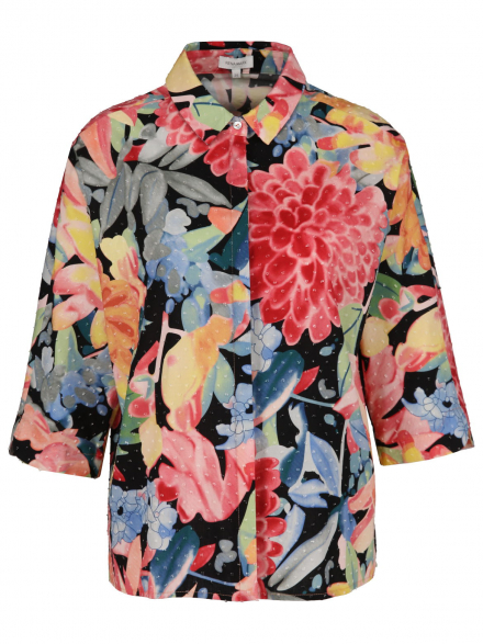 Rena Marx – Rena Marx - Hemdbluse mit Blumenprint