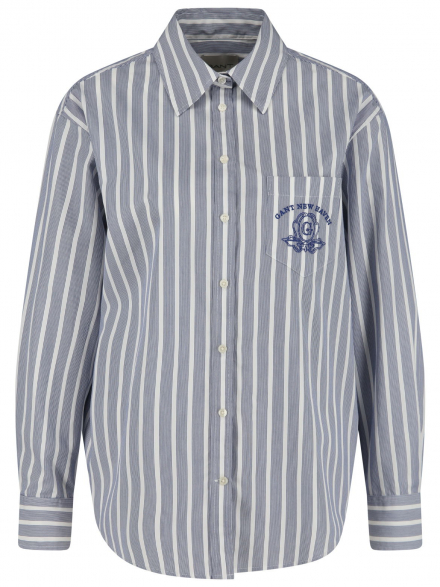 Gant – Gant - Hemdbluse mit Logo-Stickerei
