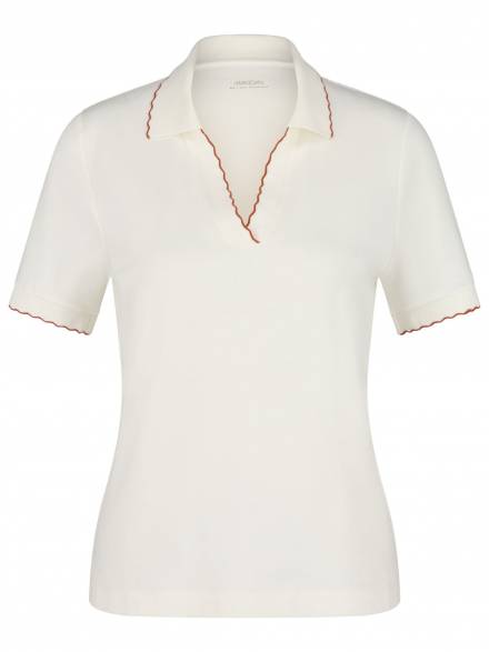 Marc Cain – Marc Cain - Poloshirt mit Kontrastkante