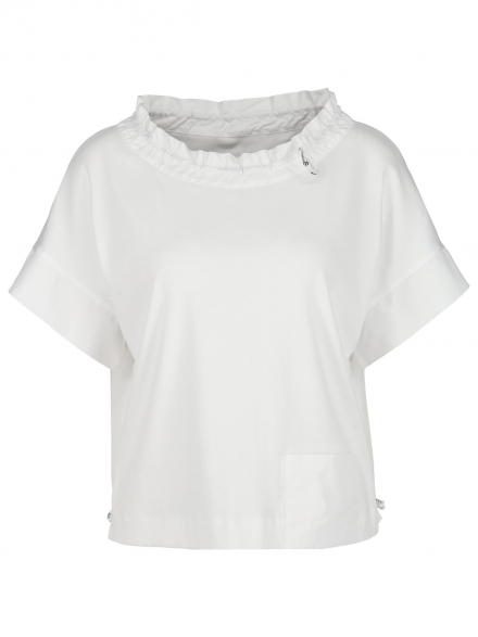 Marc Cain – Marc Cain - T-Shirt mit Materialmix