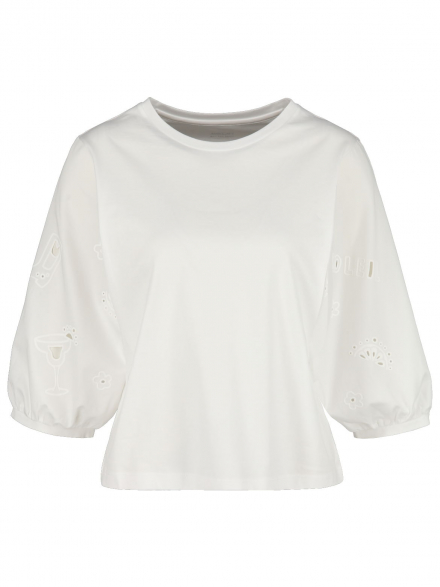 Marc Cain Sport – Marc Cain Sport - Shirt mit Materialmix
