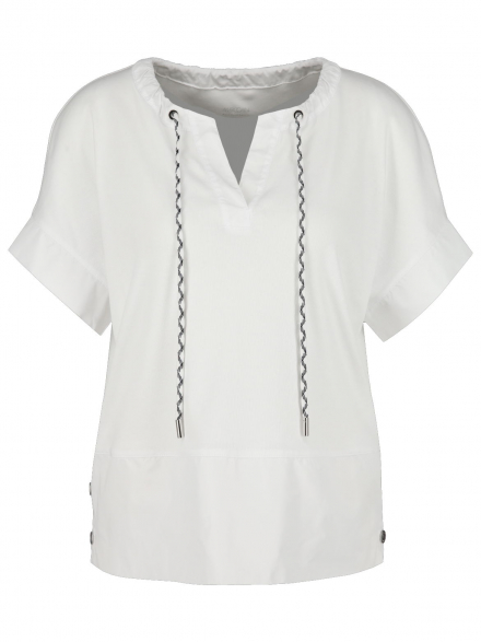 Marc Cain Sport – Marc Cain Sport - Shirt mit Materialmix