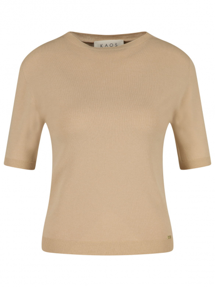 Kaos – Kaos - Strickshirt mit Rundhalsausschnitt