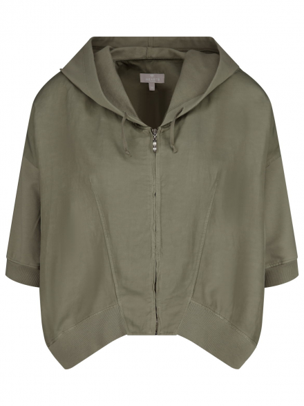 Hearts&More – Hearts&amp;More - Shirtjacke mit Materialmix