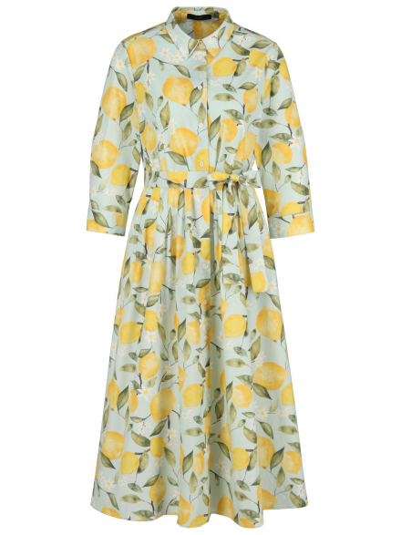 Oui – Oui - Hemdblusenkleid mit Print