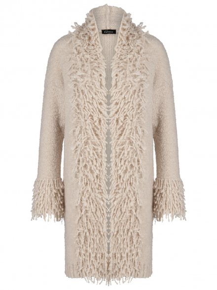 Grace – Grace - Offene Strickjacke mit Fransen