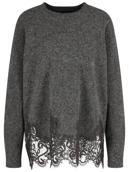 Icona – Icona - Pullover mit Spitzendetail