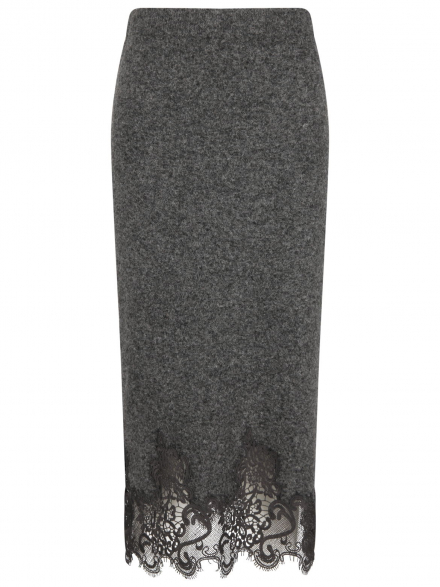 Icona – Icona - Strickrock mit Spitzendetail