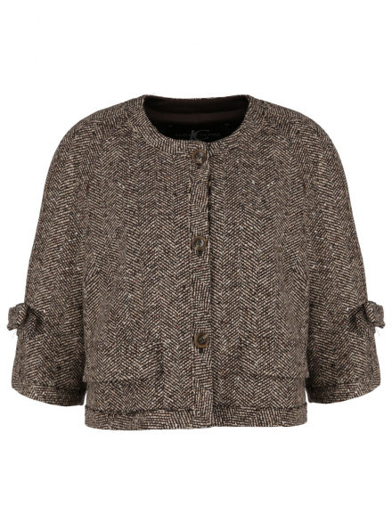 Luisa Cerano – Luisa Cerano - Wolljacke mit Mini-Pailletten