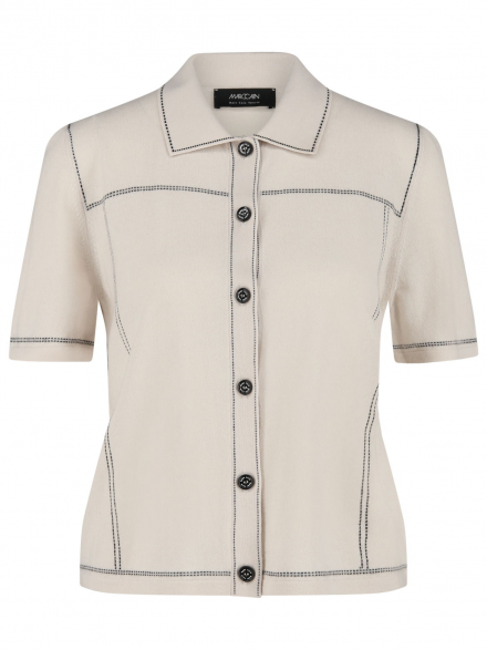 Marc Cain Sport – Marc Cain Sport - Strickjacke im Polo-Look