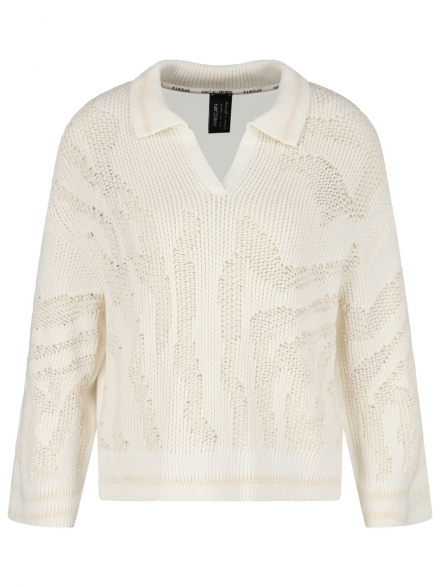 Marc Cain Sport – Marc Cain Sport - Pullover mit Materialmix