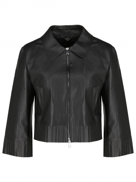 Marc Cain – Marc Cain - Lederjacke mit Umlegekragen