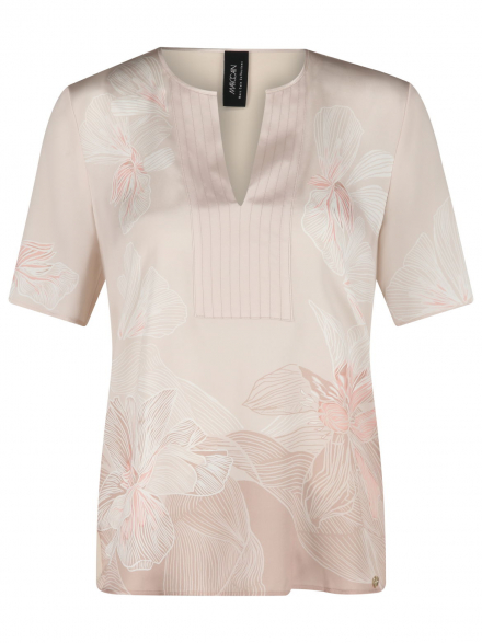 Marc Cain – Marc Cain - Blusenshirt mit Seidenfront