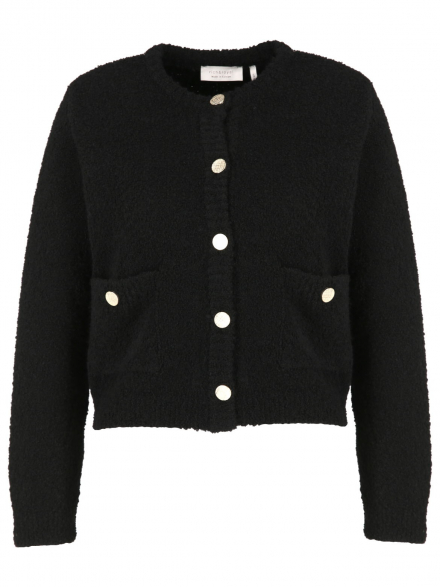 Rich & Royal – Rich &amp; Royal - Strickjacke in Bouclé-Optik