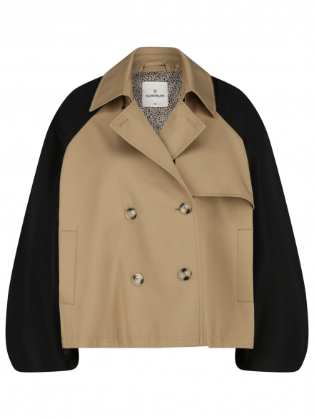 Summum – Summum - Trenchjacke mit Kontrastärmeln
