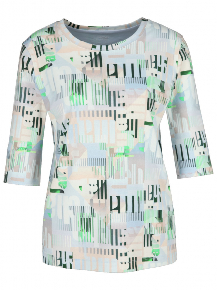 Marc Cain Sport – Marc Cain Sport - Feinrippshirt mit Print