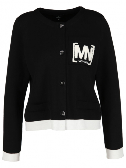 Monari - Strickjacke mit Logodetail