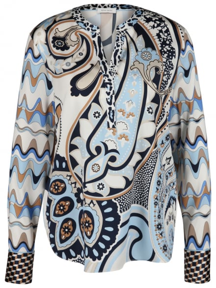 Rena Marx - Seidenbluse mit Print