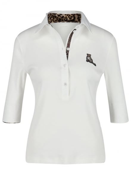 Marc Cain Sport - Poloshirt aus Feinripp