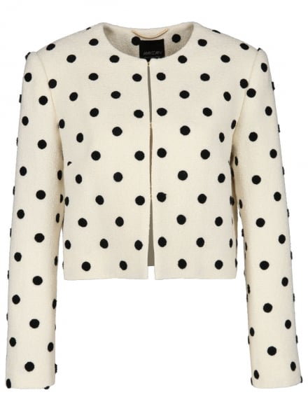 Marc Cain – Marc Cain - Boucléjacke mit Punktemuster