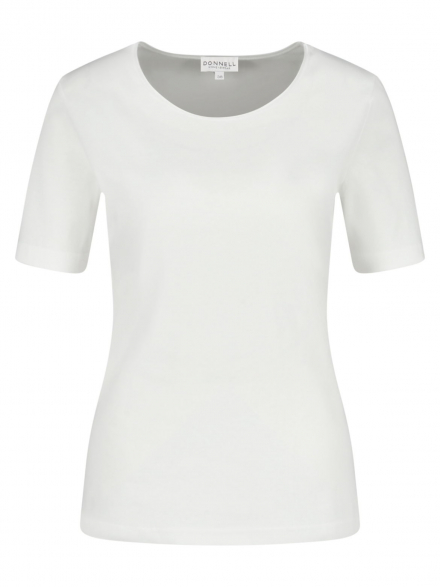 Donnell – Donnell - T-Shirt mit Satinkante