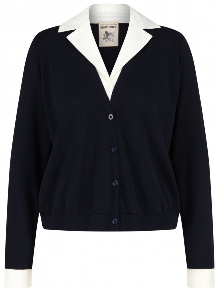 Semicouture – Semicouture - Cardigan im 2-in-1-Look
