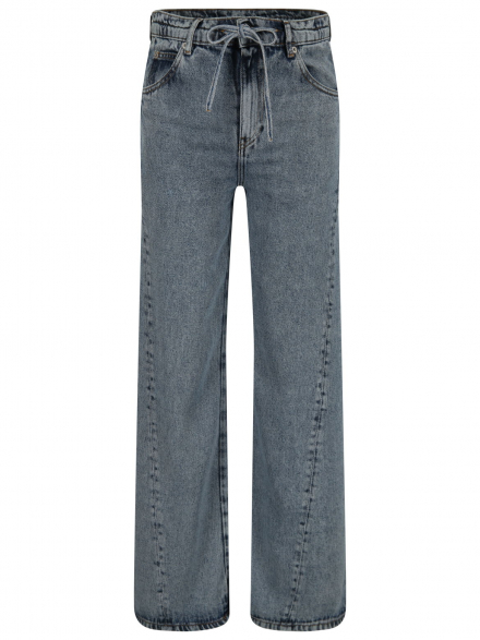 Semicouture – Semicouture - Wide Leg Jeans mit Tunnelzug