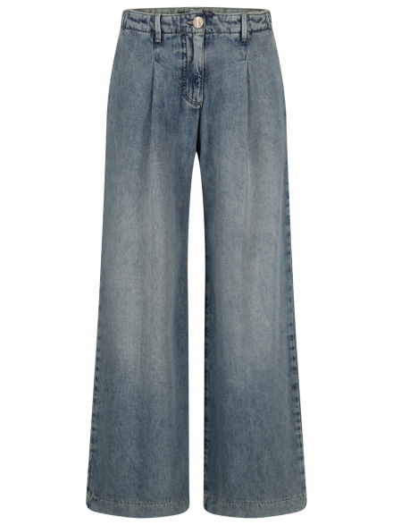 Luisa Cerano – Luisa Cerano - Wide Leg Jeans mit Bundfalten